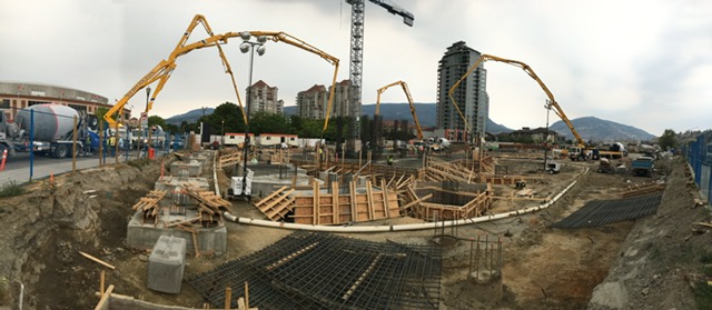 dewatering results pre concrete pour